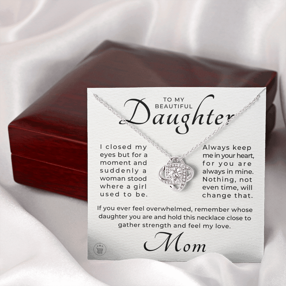 Daughter Gift From Mom | Keep Me Necklace 0580T5
