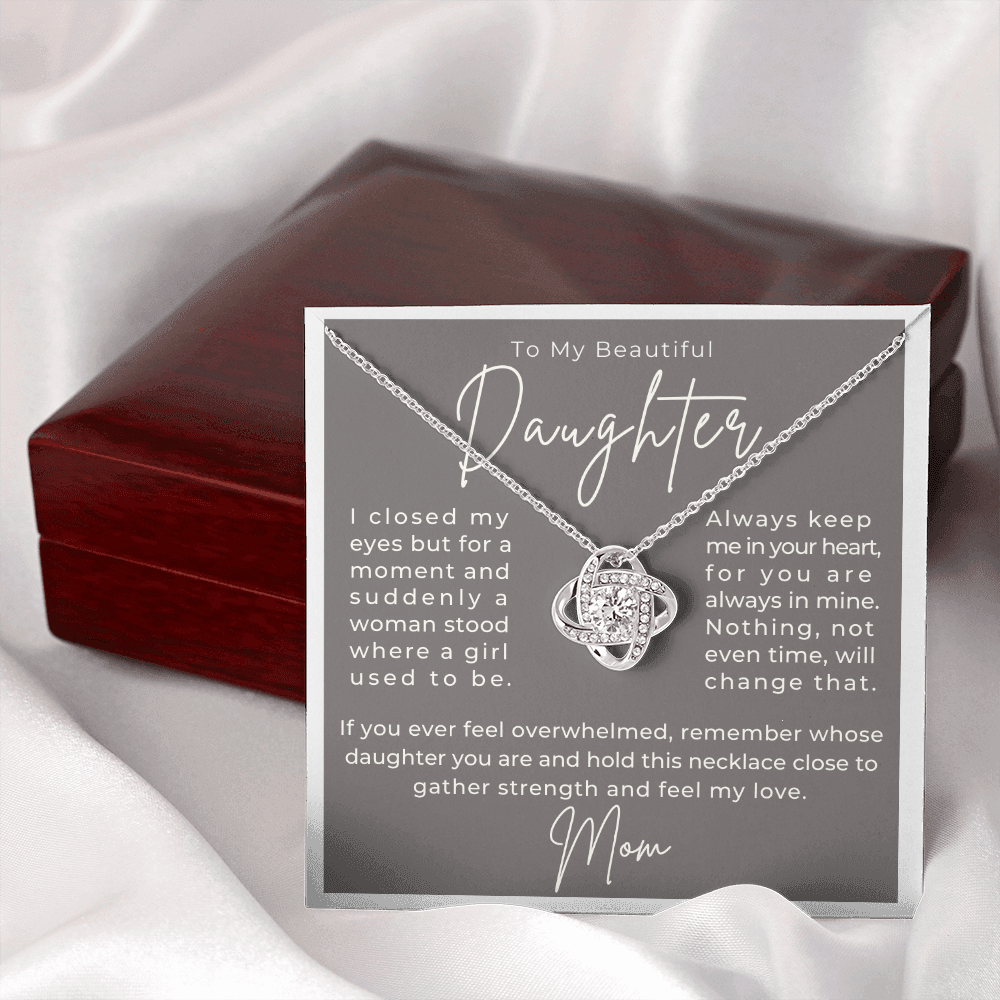Daughter Gift From Mom | Keep Me Necklace 0580T3