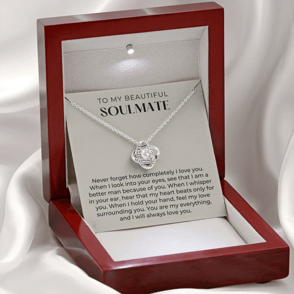 Gift For Wife, To My Soulmate | When I Necklace 0532T3