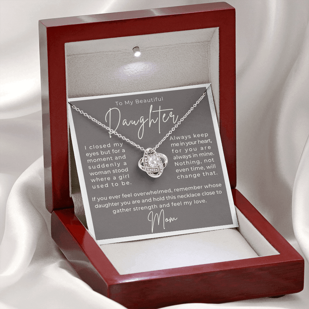 Daughter Gift From Mom | Keep Me Necklace 0580T3