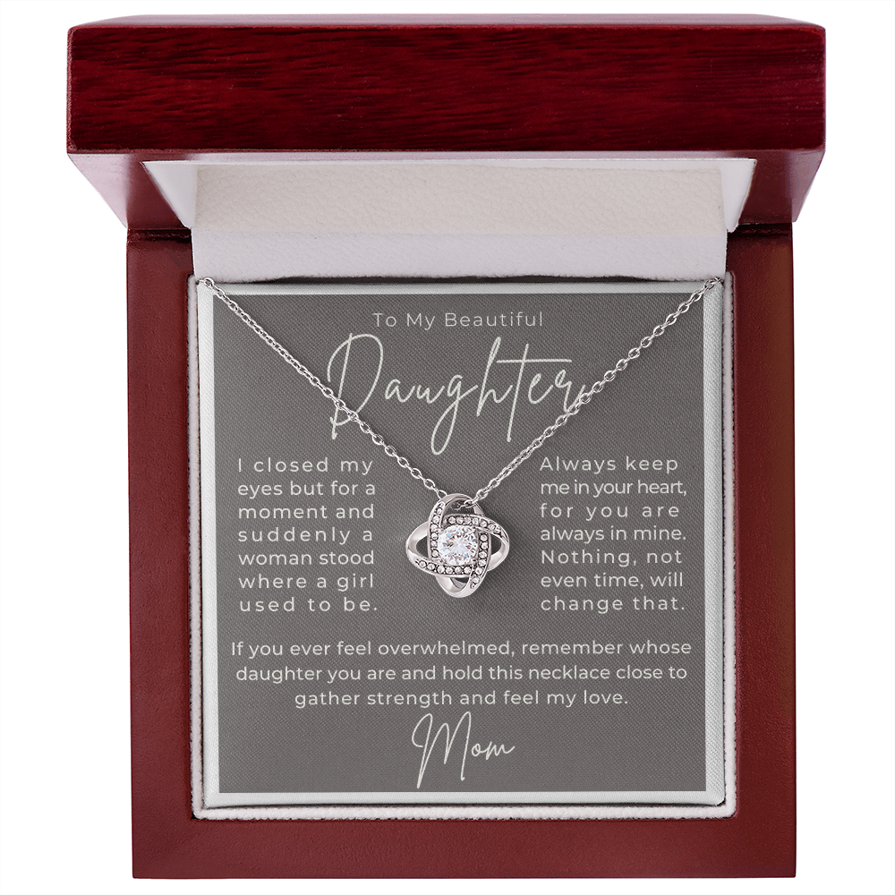 Daughter Gift From Mom | Keep Me Necklace 0580T3