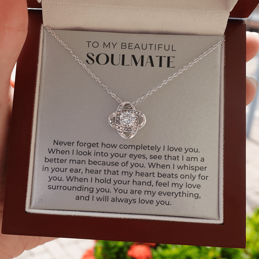 Gift For Wife, To My Soulmate | When I Necklace 0532T3