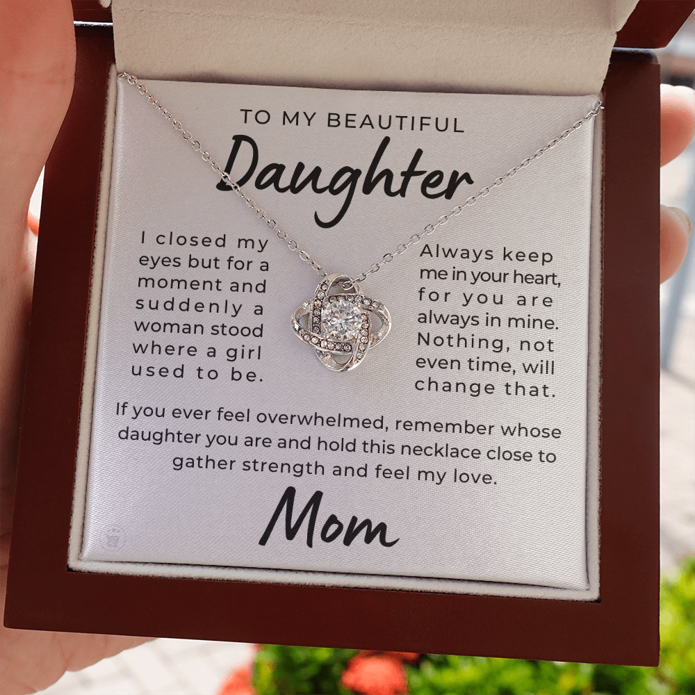 Daughter Gift From Mom | Keep Me Necklace 0580T1