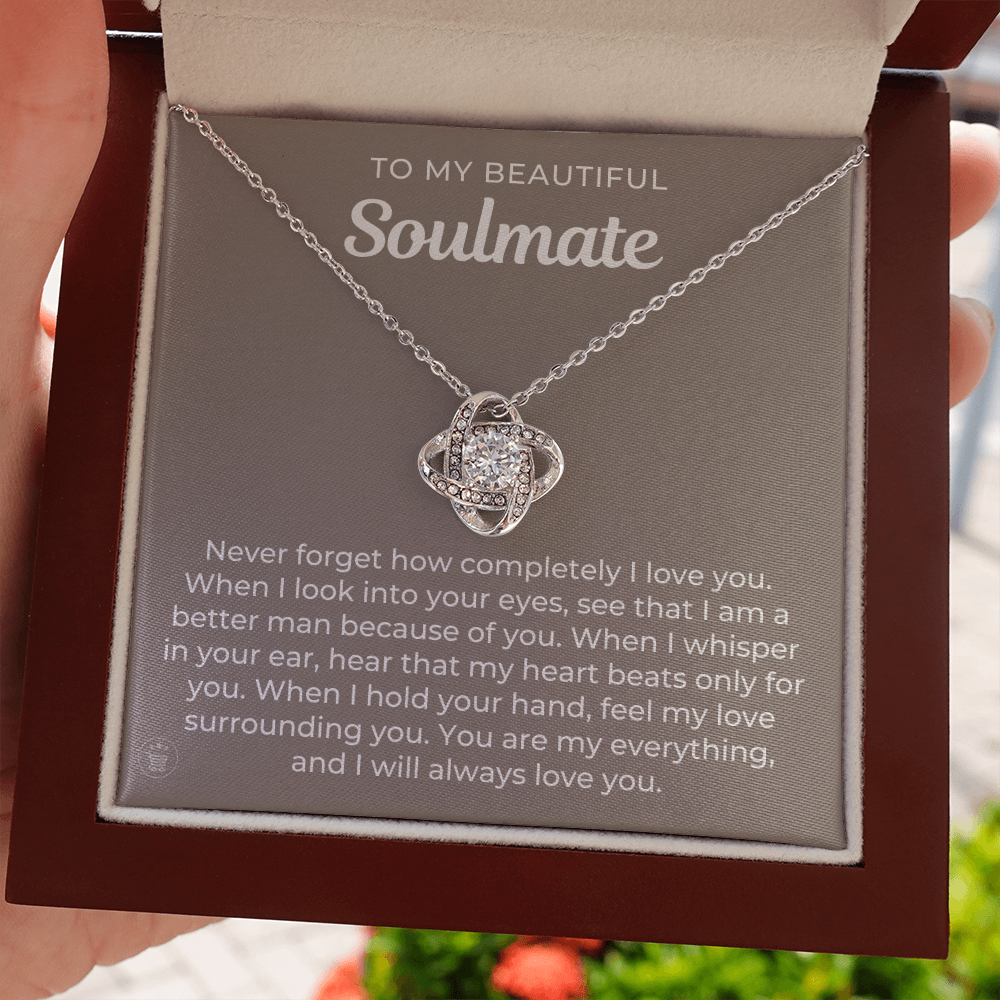 Gift For Wife, To My Soulmate | When I Necklace 0532T2