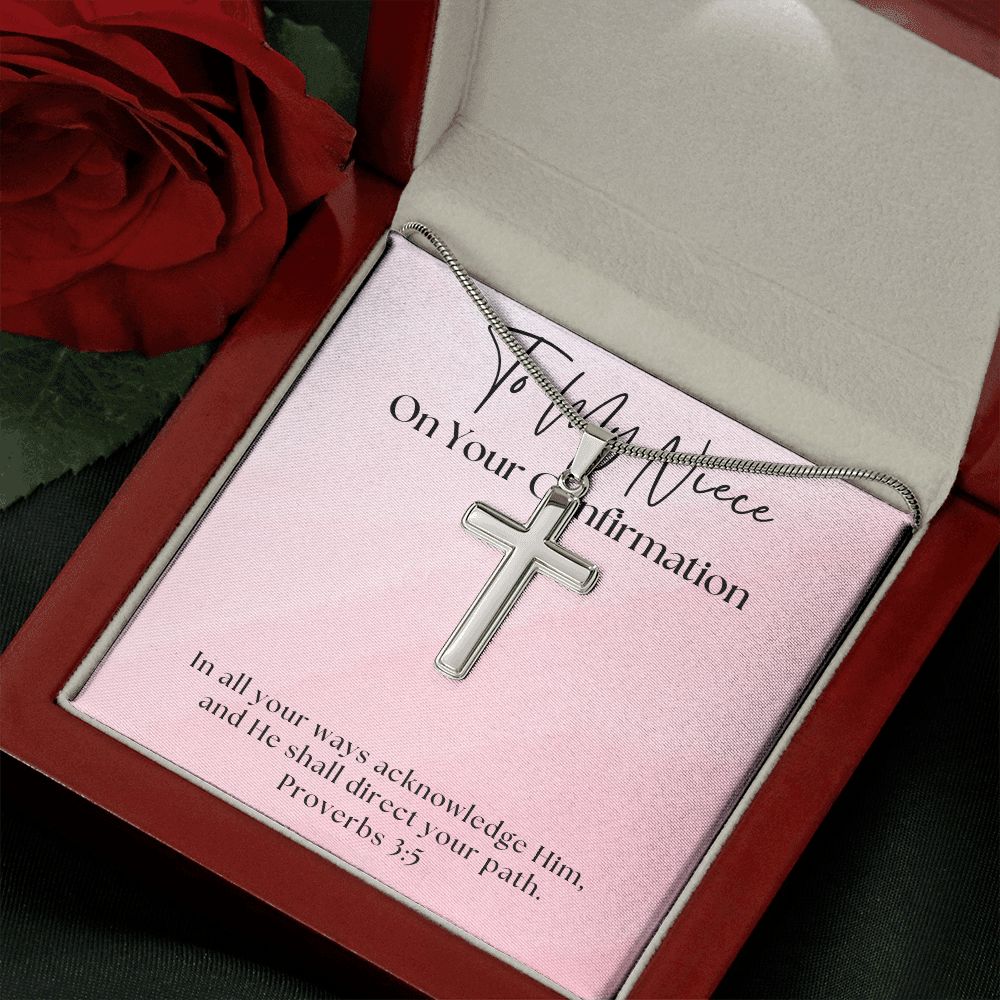Confirmation Gift For Girl | Your Path Cross Necklace 0819SSCN