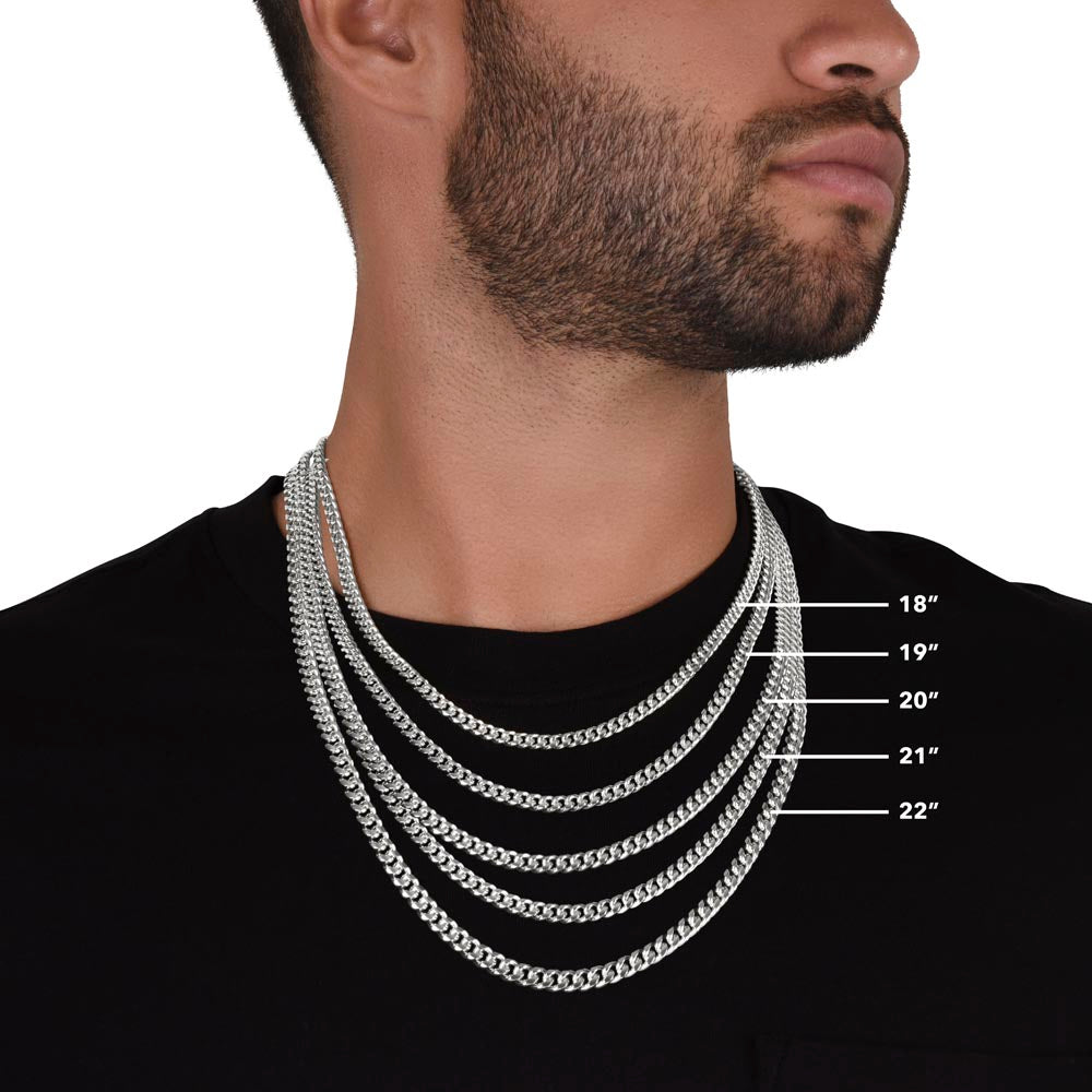 Gift For Dad | My Hero Cuban Link Chain 0663T3