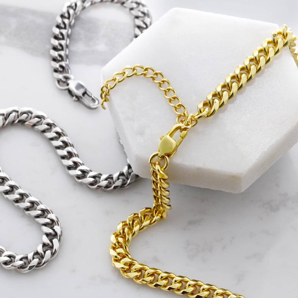 Grandson Gift from Grandma | So Proud Cuban Link Chain 0602T7