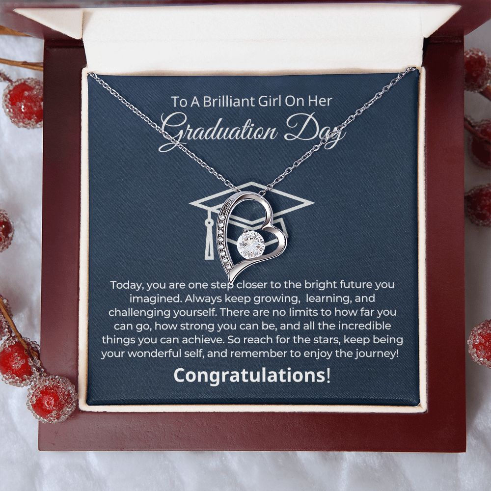 Graduation Gift For Her | One Step Necklace 0844FT2