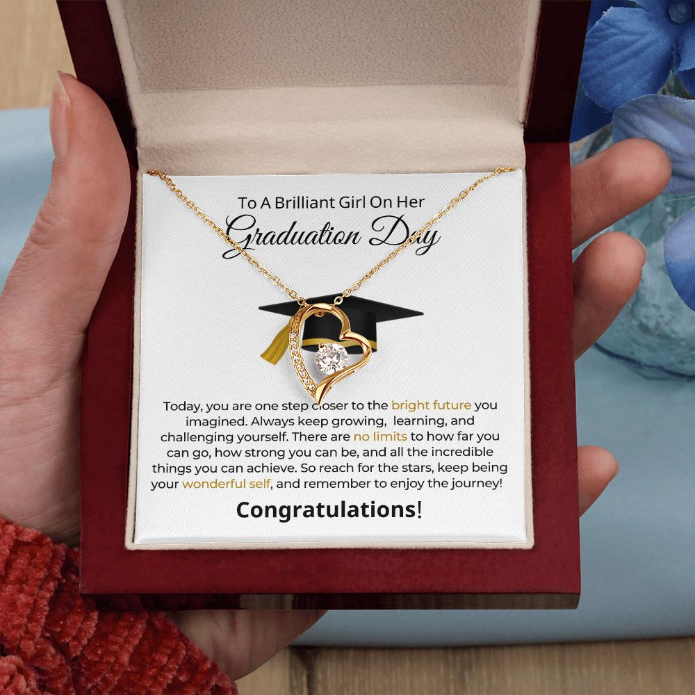 Graduation Gift For Her | One Step Necklace 0844FT1