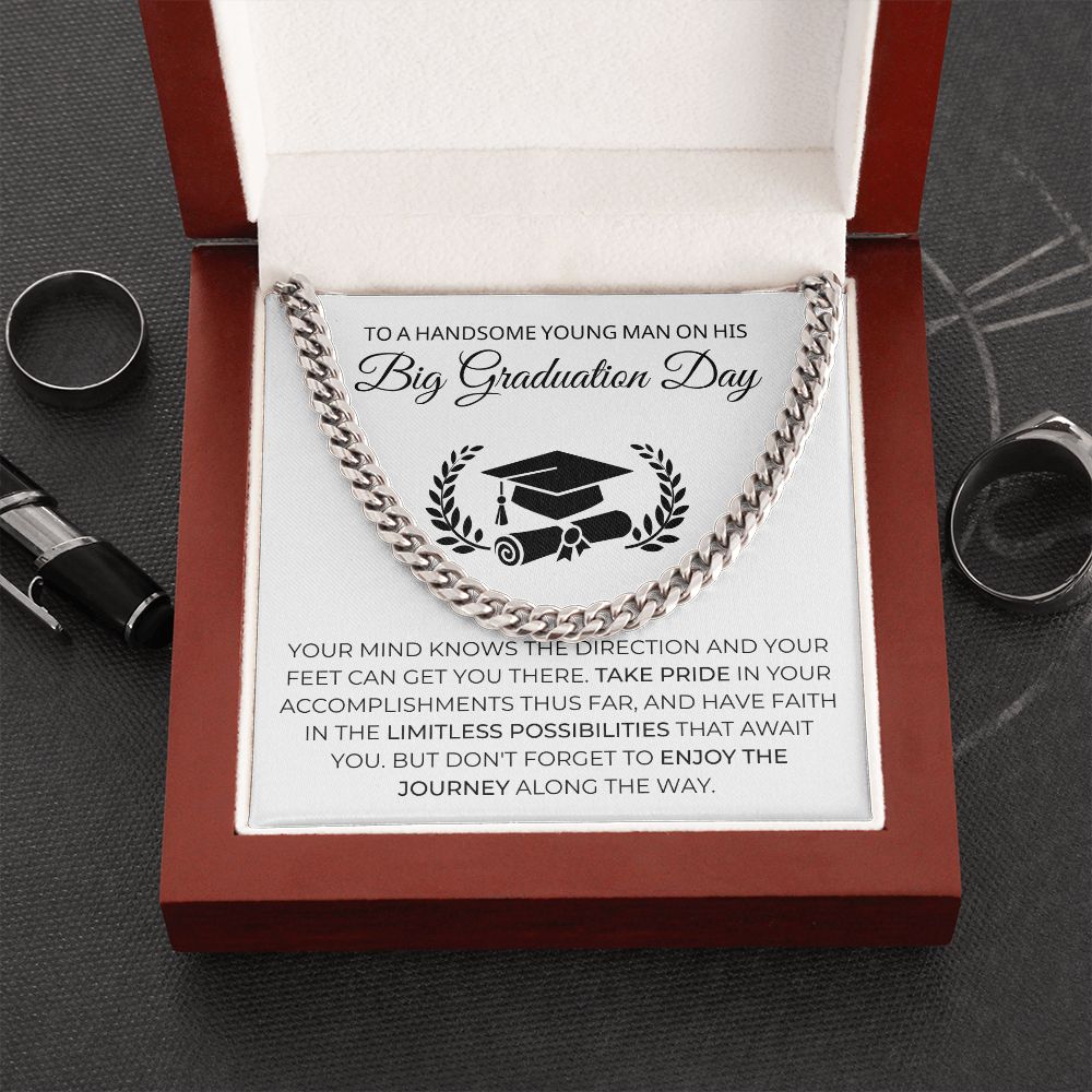 Graduation Gift For Him | Take Pride Cuban Link Chain 0843CT2