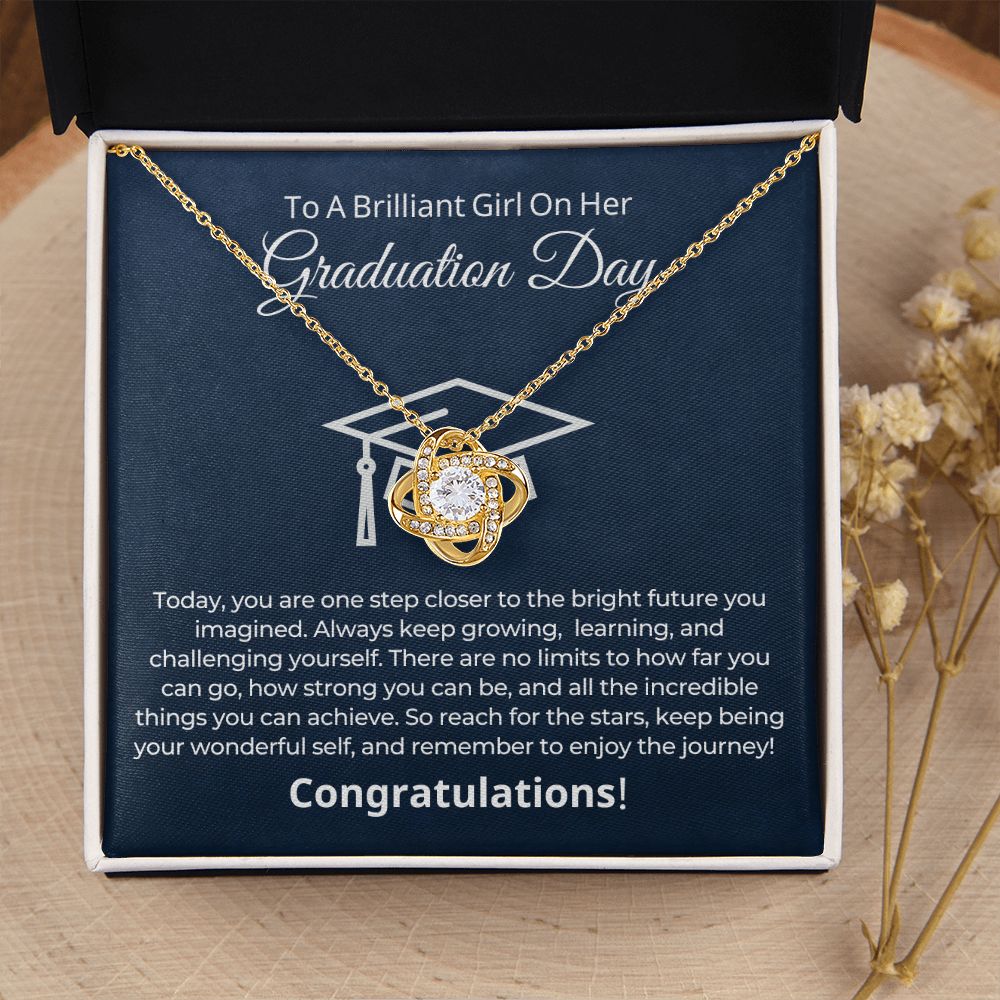 Graduation Gift For Her | One Step Necklace 0844LT2