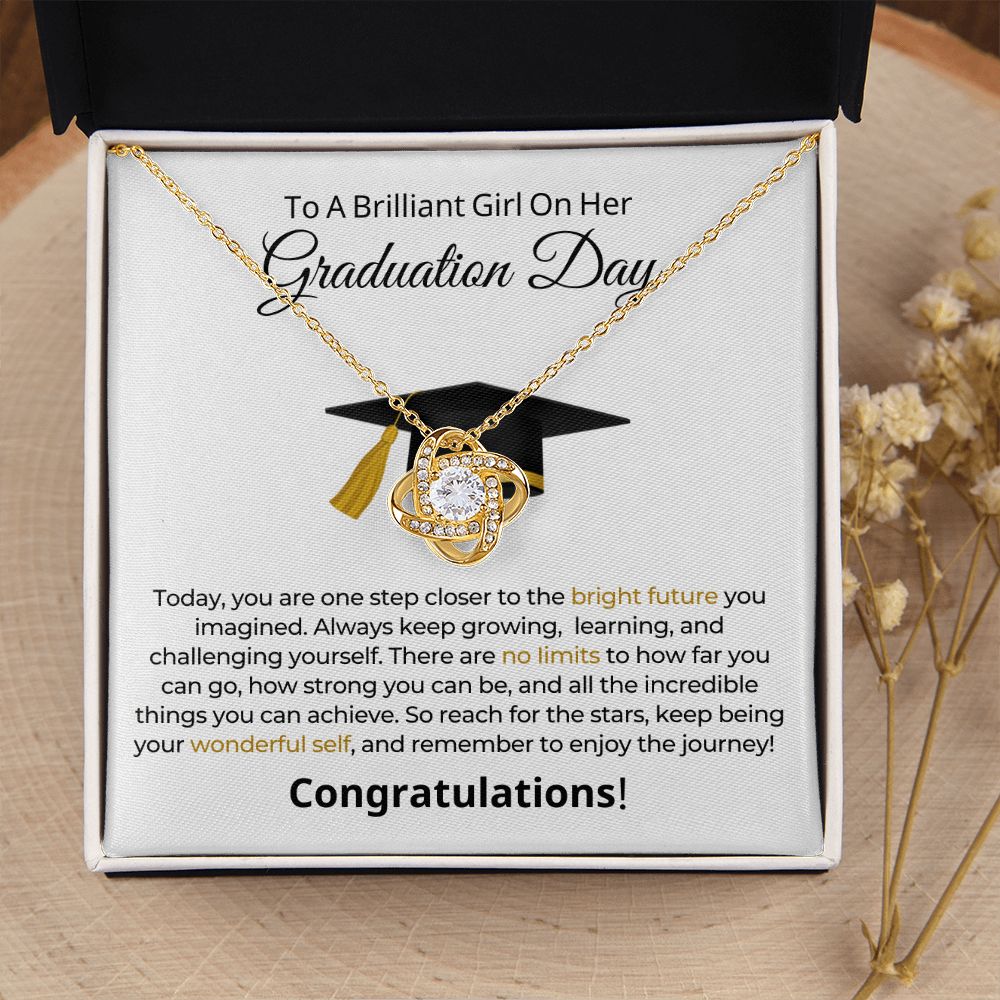 Graduation Gift For Her | One Step Necklace 0844LT1