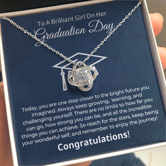 Graduation Gift For Her | One Step Necklace 0844LT2