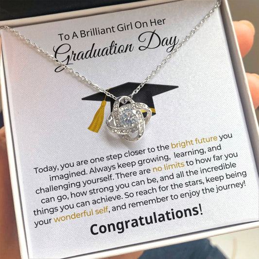 Graduation Gift For Her | One Step Necklace 0844LT1