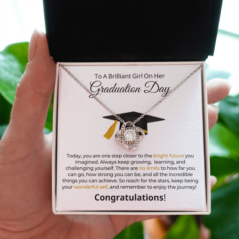 Graduation Gift For Her | One Step Necklace 0844LT1