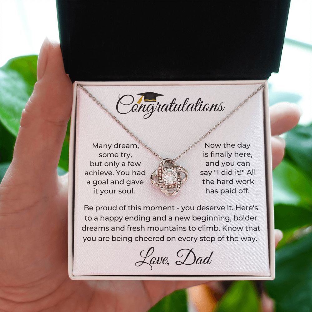 Graduation Gift For Her | Be Proud Necklace 0834LT1