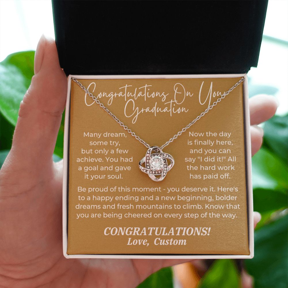 Graduation Gift For Her | Be Proud Necklace P0838LT7