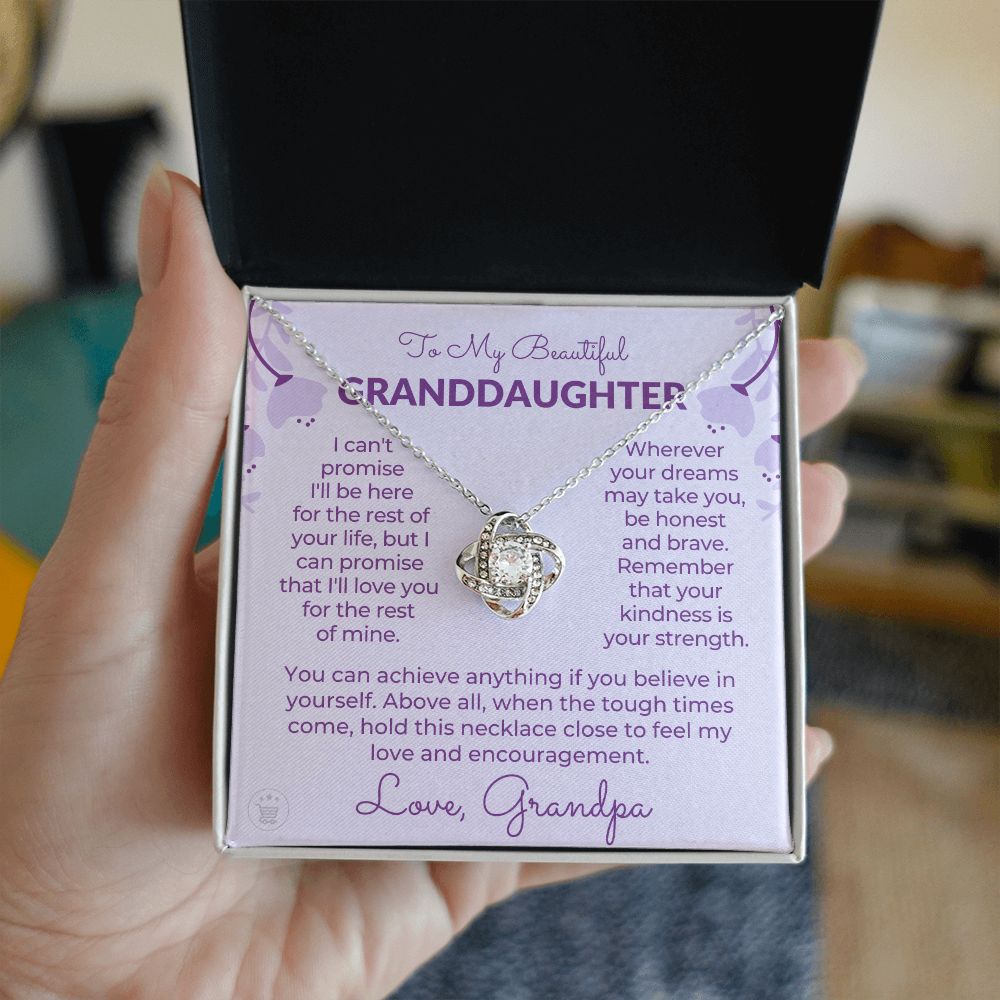 Granddaughter Gift From Grandpa  | My Promise Necklace 0690T7