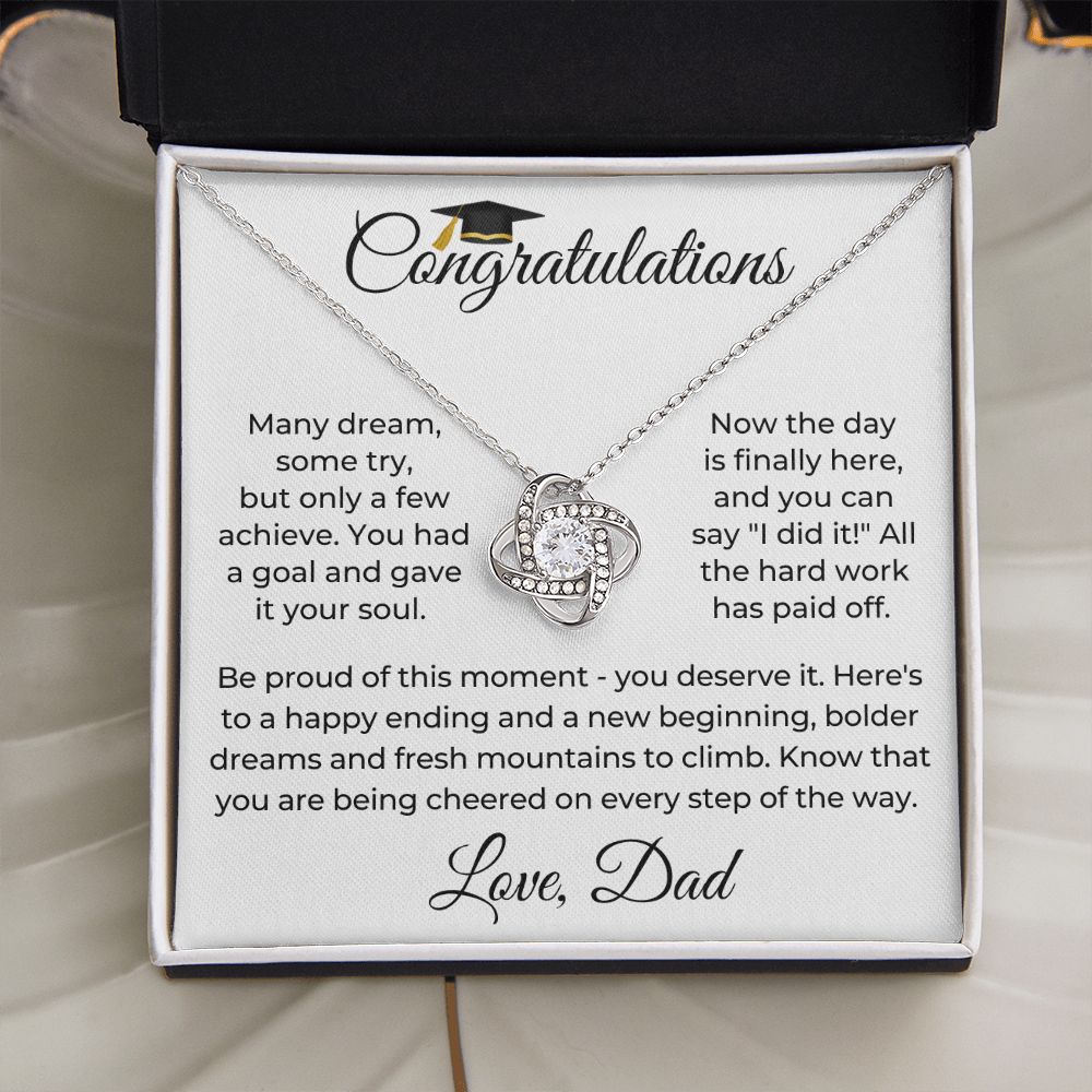 Graduation Gift For Her | Be Proud Necklace 0834LT1