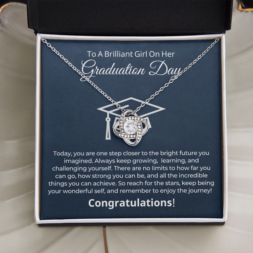 Graduation Gift For Her | One Step Necklace 0844LT2