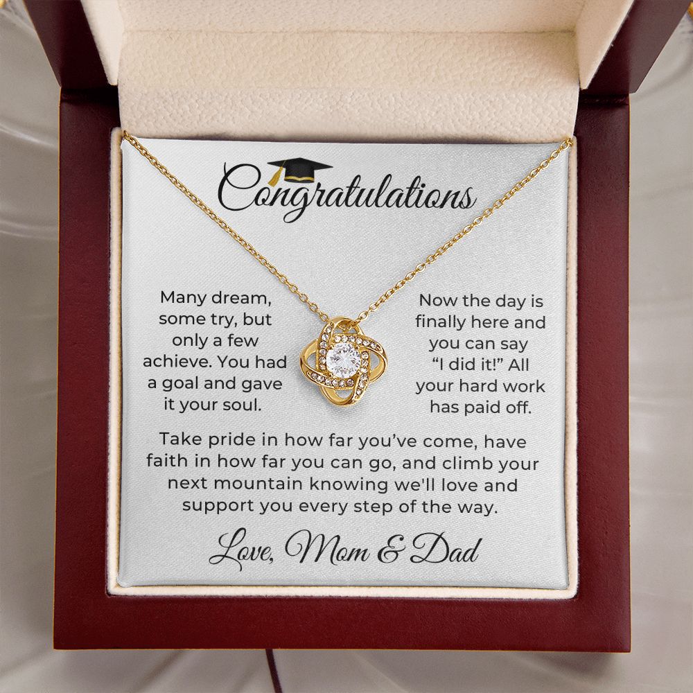 Graduation Gift For Her | Be Proud Necklace 0851LT1