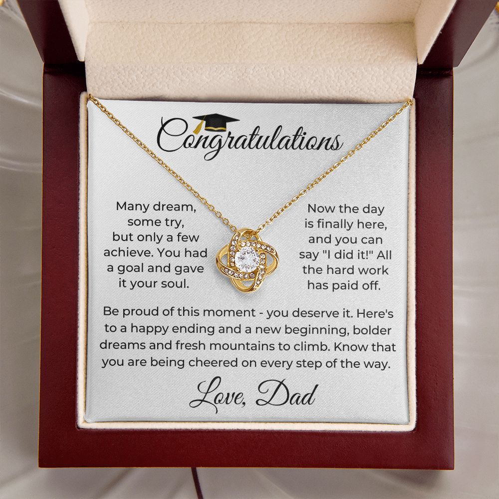 Graduation Gift For Her | Be Proud Necklace 0834LT1