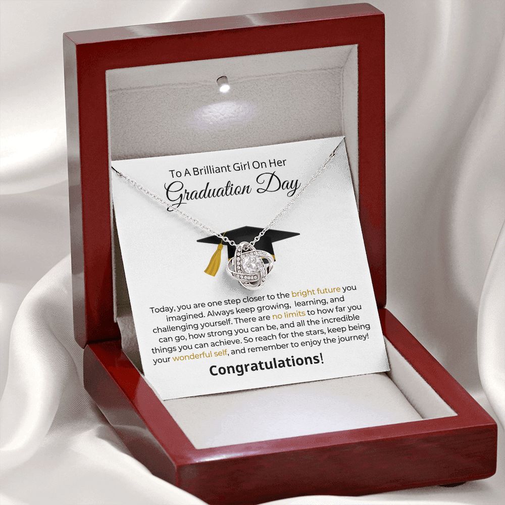 Graduation Gift For Her | One Step Necklace 0844LT1