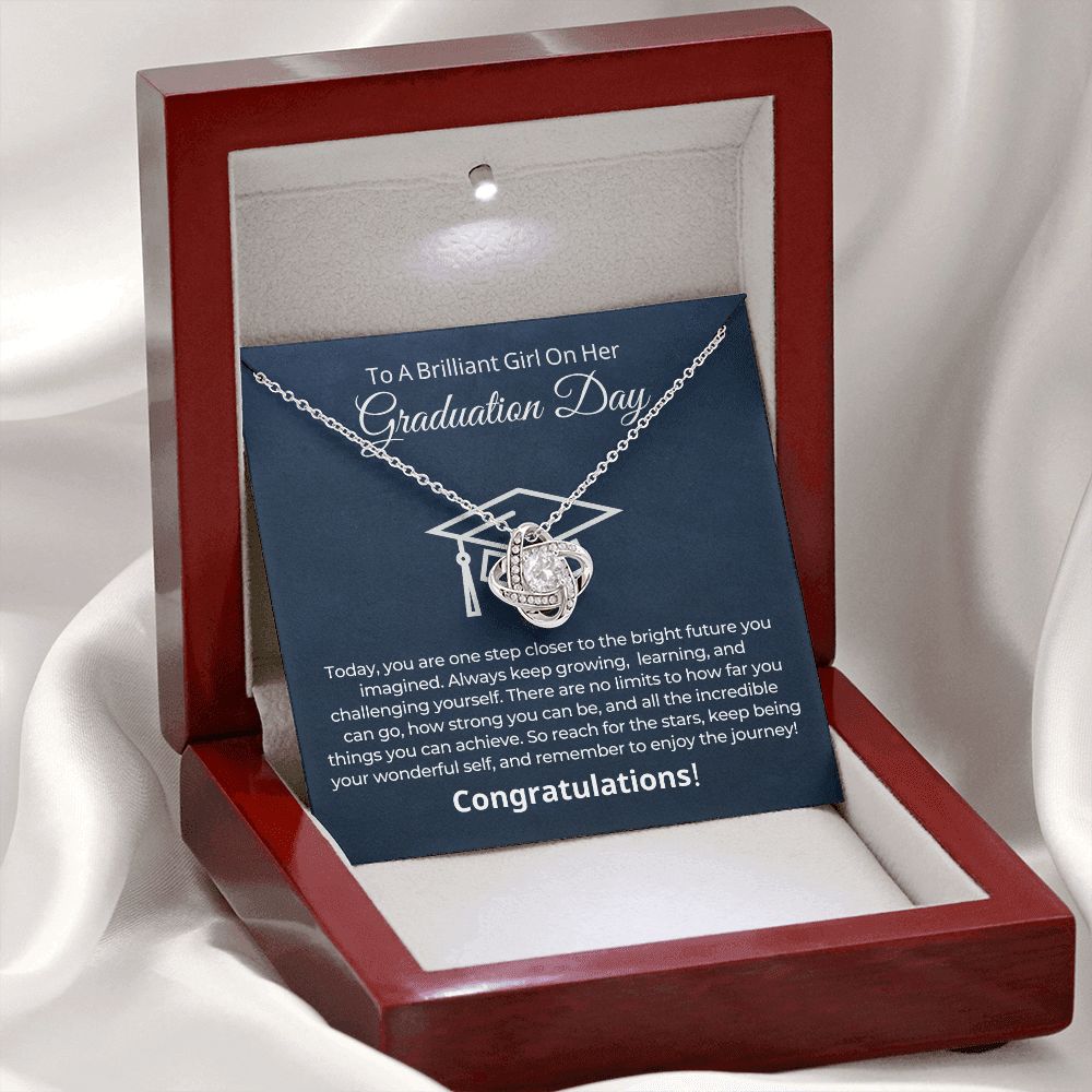 Graduation Gift For Her | One Step Necklace 0844LT2