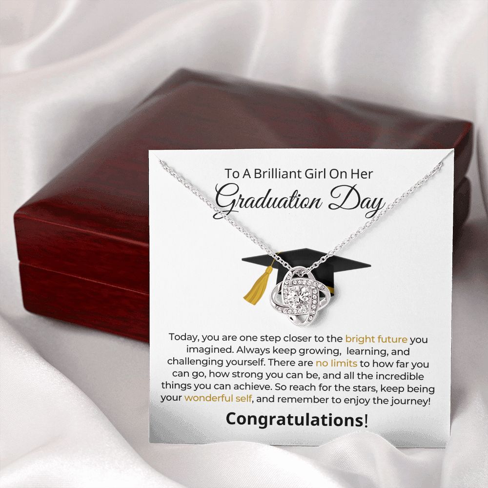 Graduation Gift For Her | One Step Necklace 0844LT1