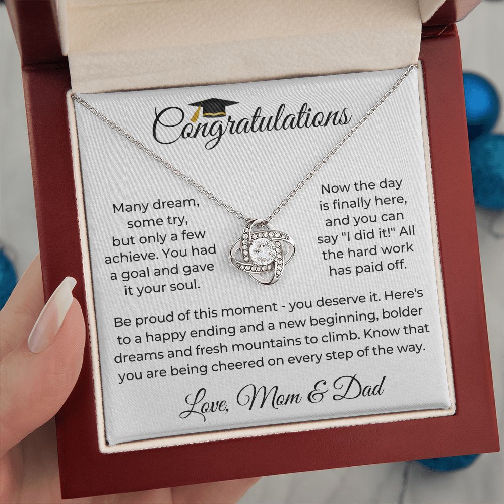 Graduation Gift For Her | Be Proud Necklace 0832LT1