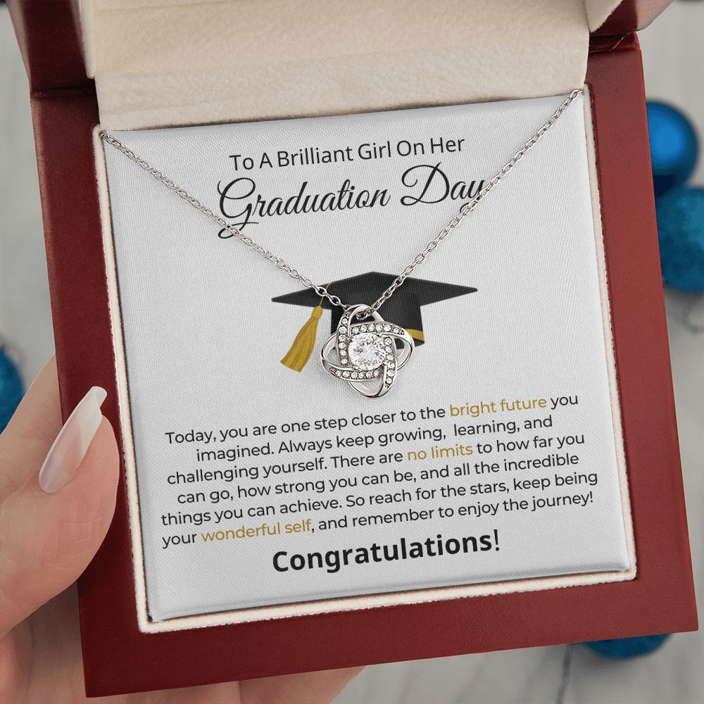 Graduation Gift For Her | One Step Necklace 0844LT1