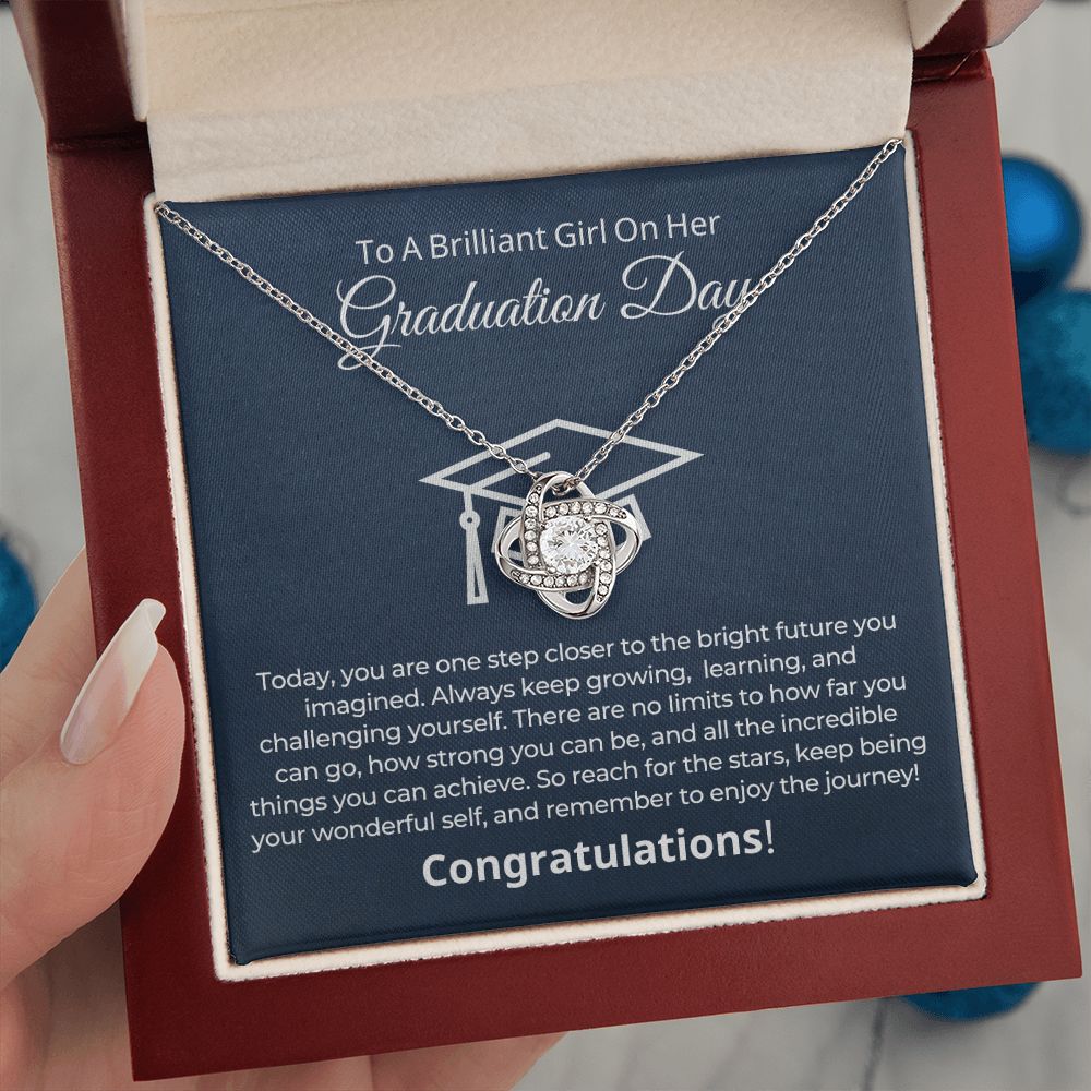 Graduation Gift For Her | One Step Necklace 0844LT2