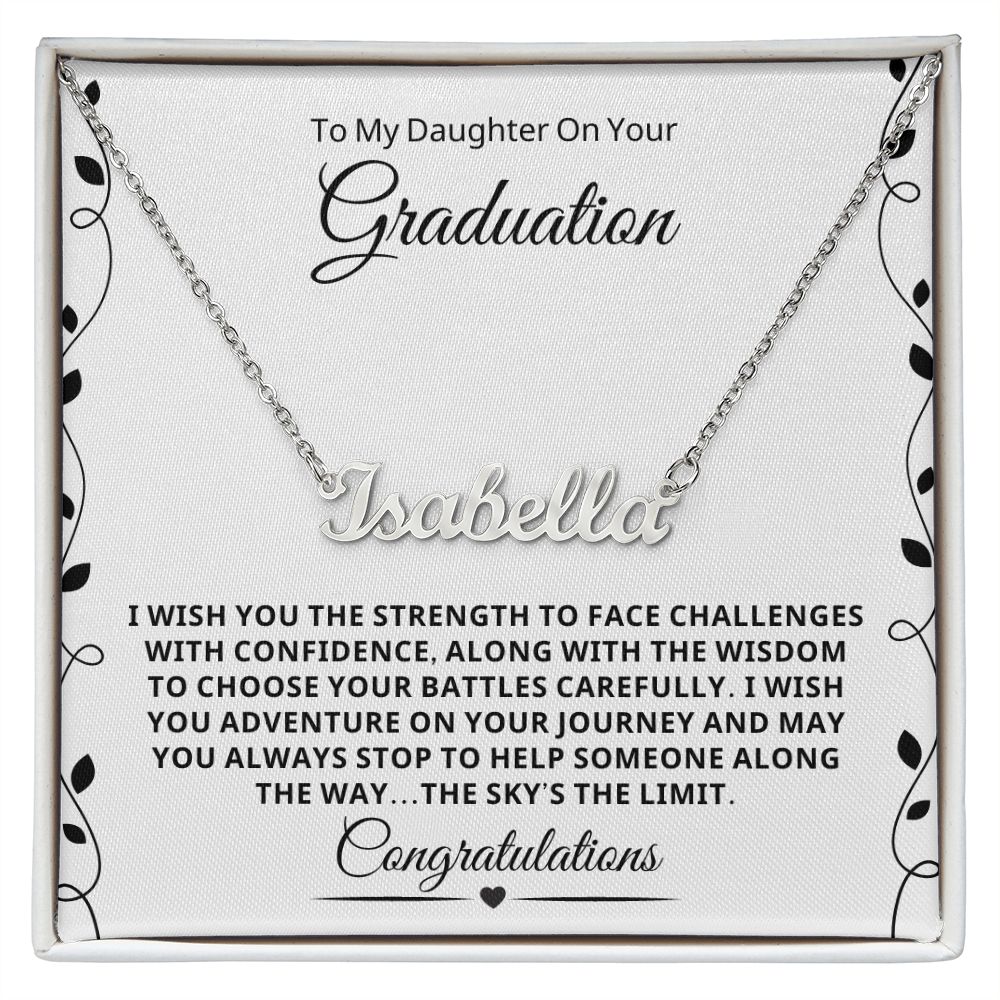 Graduation Gift For Her | Journey Name Necklace 0848NNT1