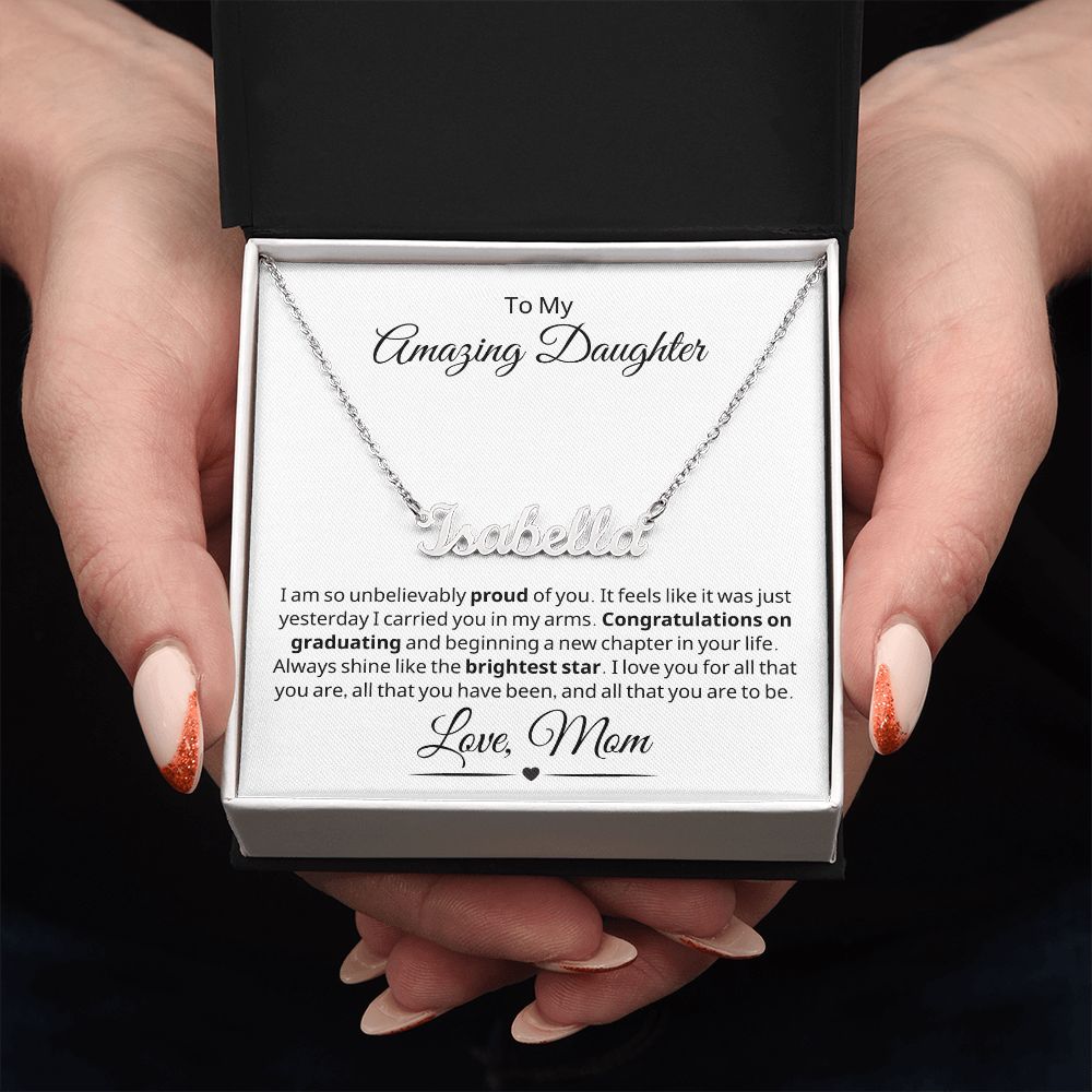 Graduation Gift For Her | Brightest Star Name Necklace 0847NNT1