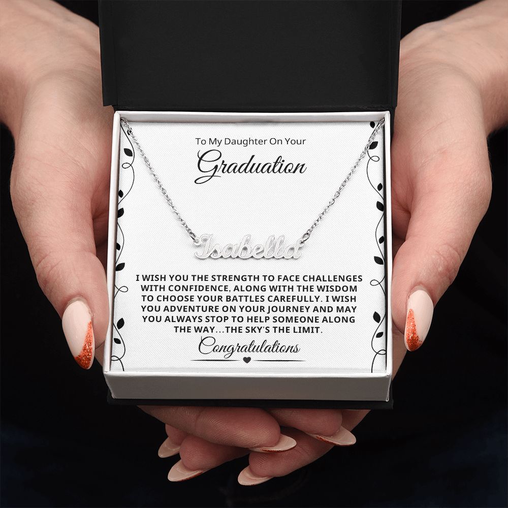 Graduation Gift For Her | Journey Name Necklace 0848NNT1