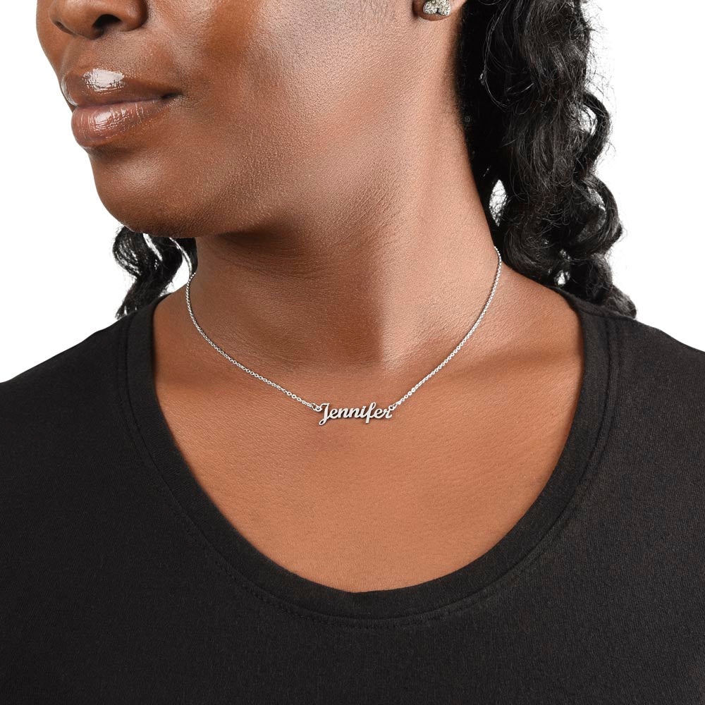 Graduation Gift For Her | Take Pride Name Necklace 0843NNT1