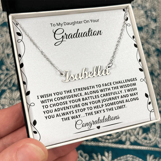 Graduation Gift For Her | Journey Name Necklace 0848NNT1