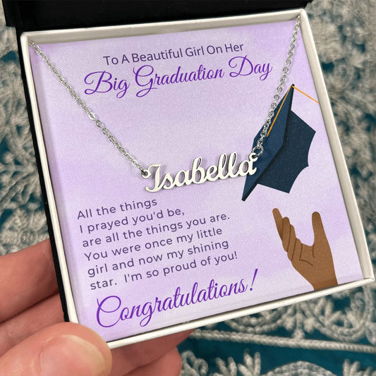 Graduation Gift For Her | My Shining Star Name Necklace 0846NNT2