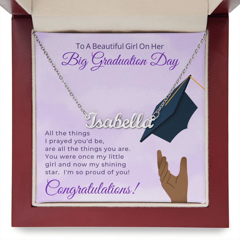 Graduation Gift For Her | My Shining Star Name Necklace 0846NNT2