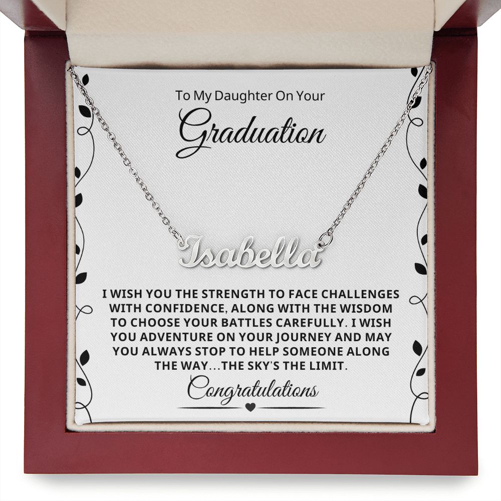 Graduation Gift For Her | Journey Name Necklace 0848NNT1