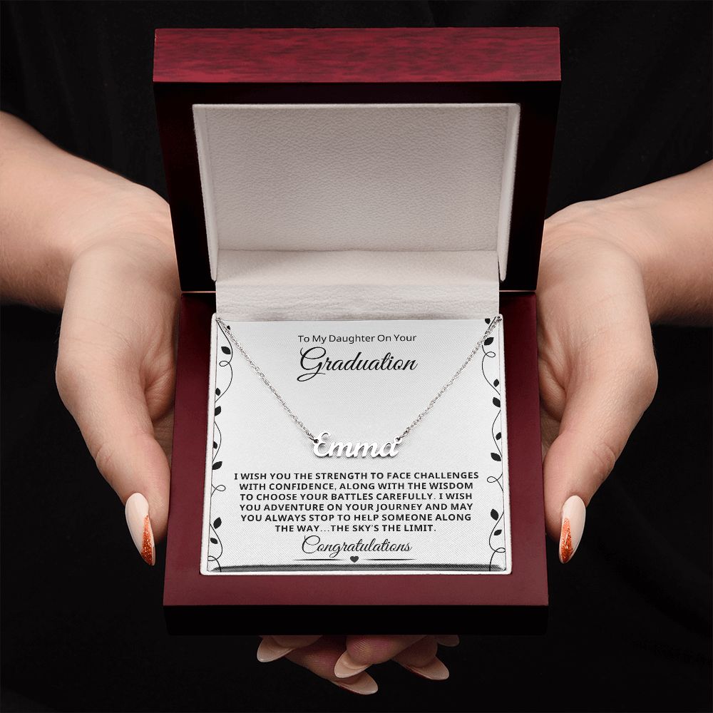 Graduation Gift For Her | Journey Name Necklace 0848NNT1