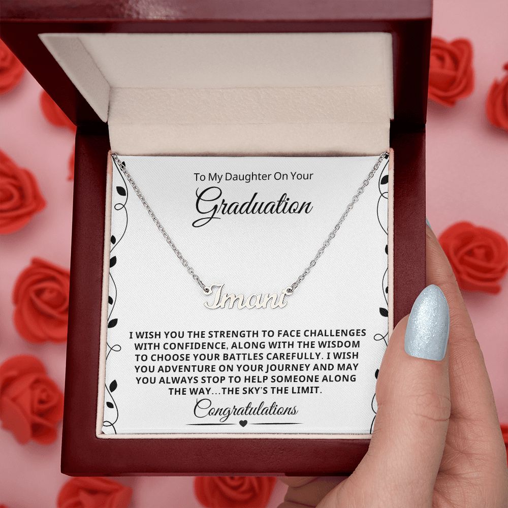 Graduation Gift For Her | Journey Name Necklace 0848NNT1