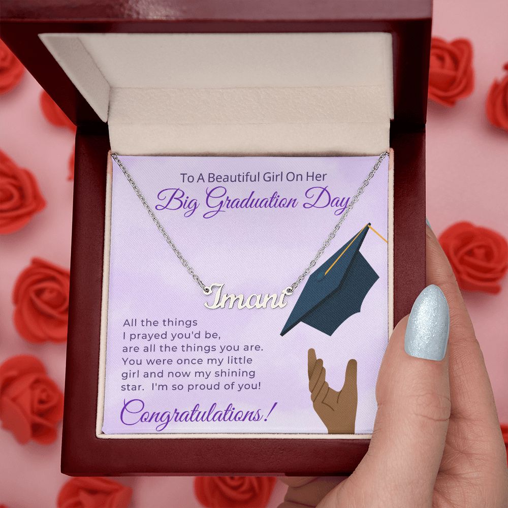 Graduation Gift For Her | My Shining Star Name Necklace 0846NNT2