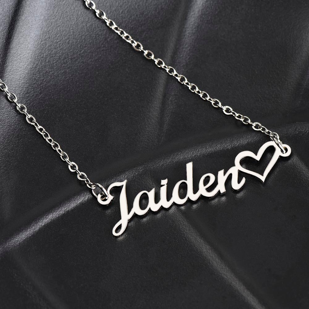 Personalized Granddaughter Gift From Grandma | My Promise Name Necklace  0546HNNT2