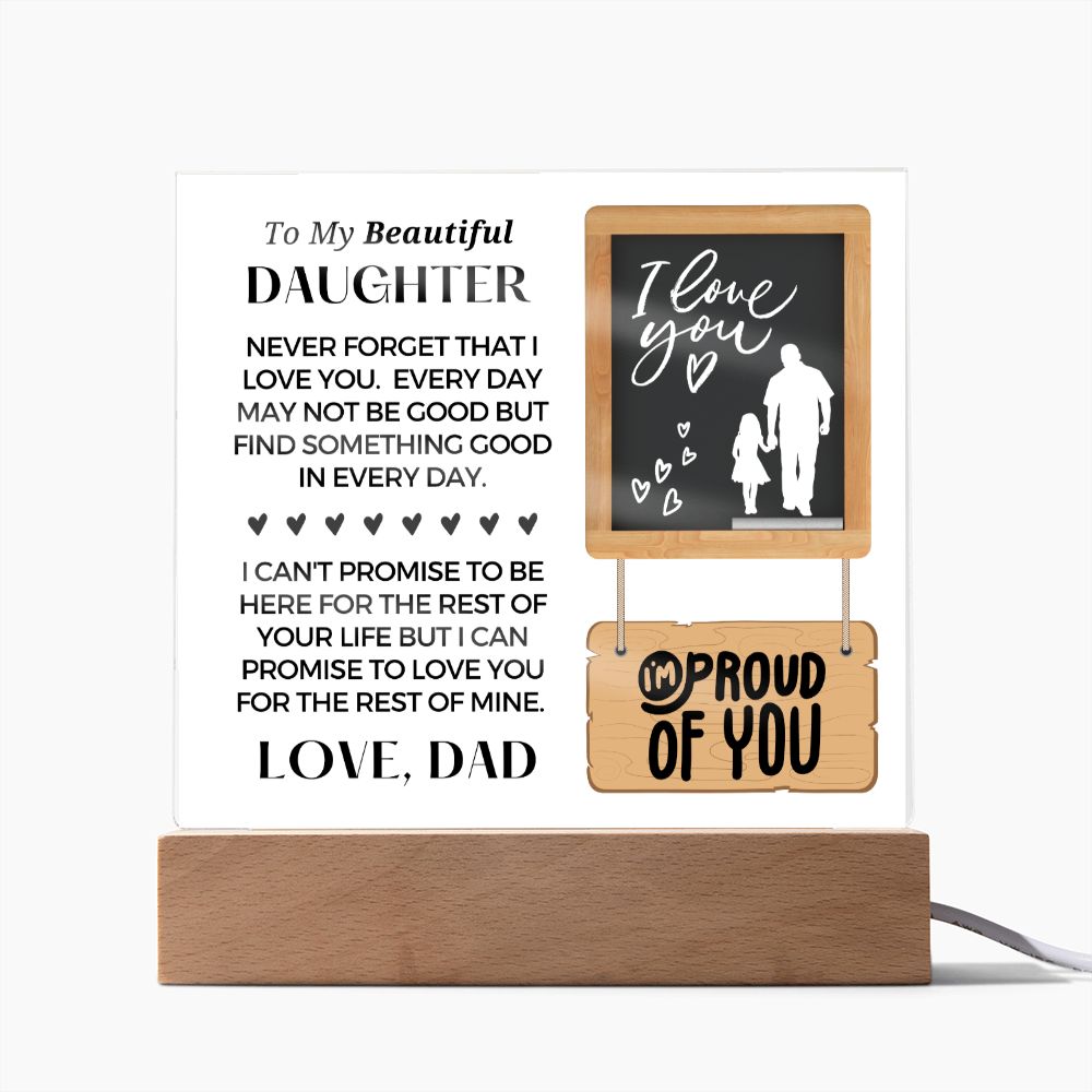 Gift for Daughter | Promise Acrylic Plaque  002-ACS