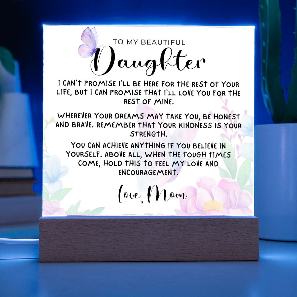 Gift for Daughter | My Promise Acrylic Plaque 0716M-ACS