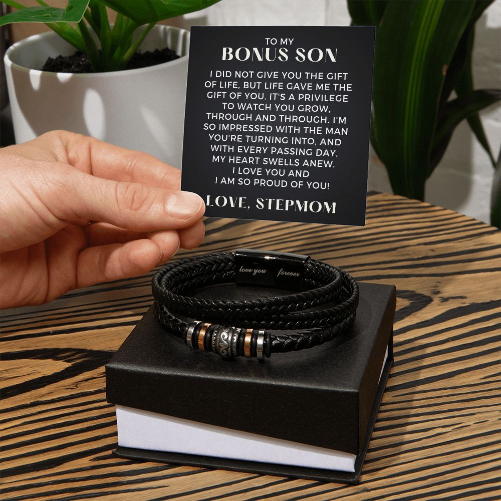 Gift For Bonus Son | The Gift Leather Bracelet 0862BT2