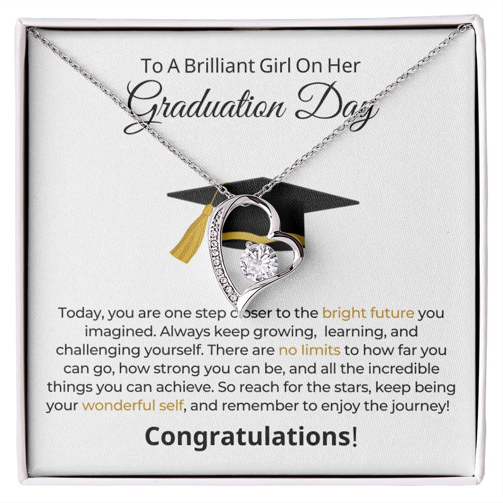 Graduation Gift For Her | One Step Necklace 0844FT1