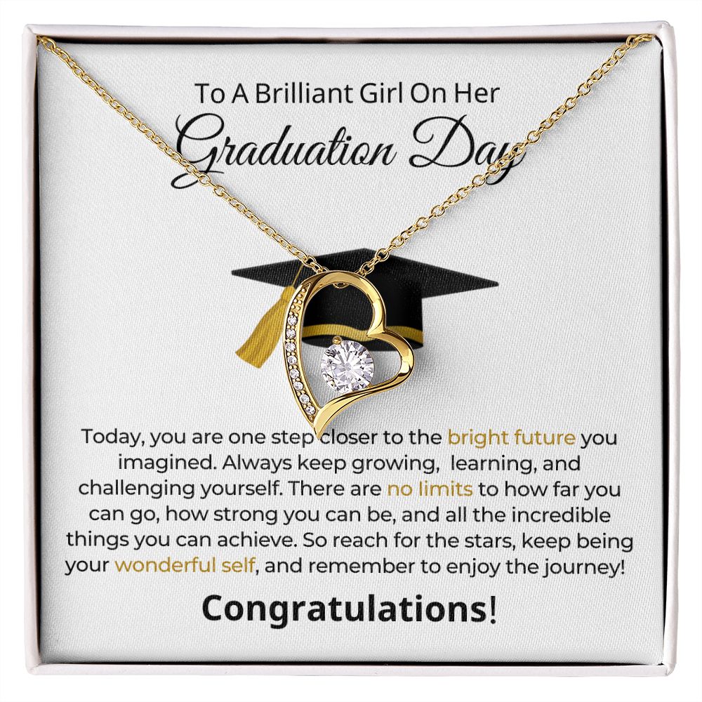 Graduation Gift For Her | One Step Necklace 0844FT1