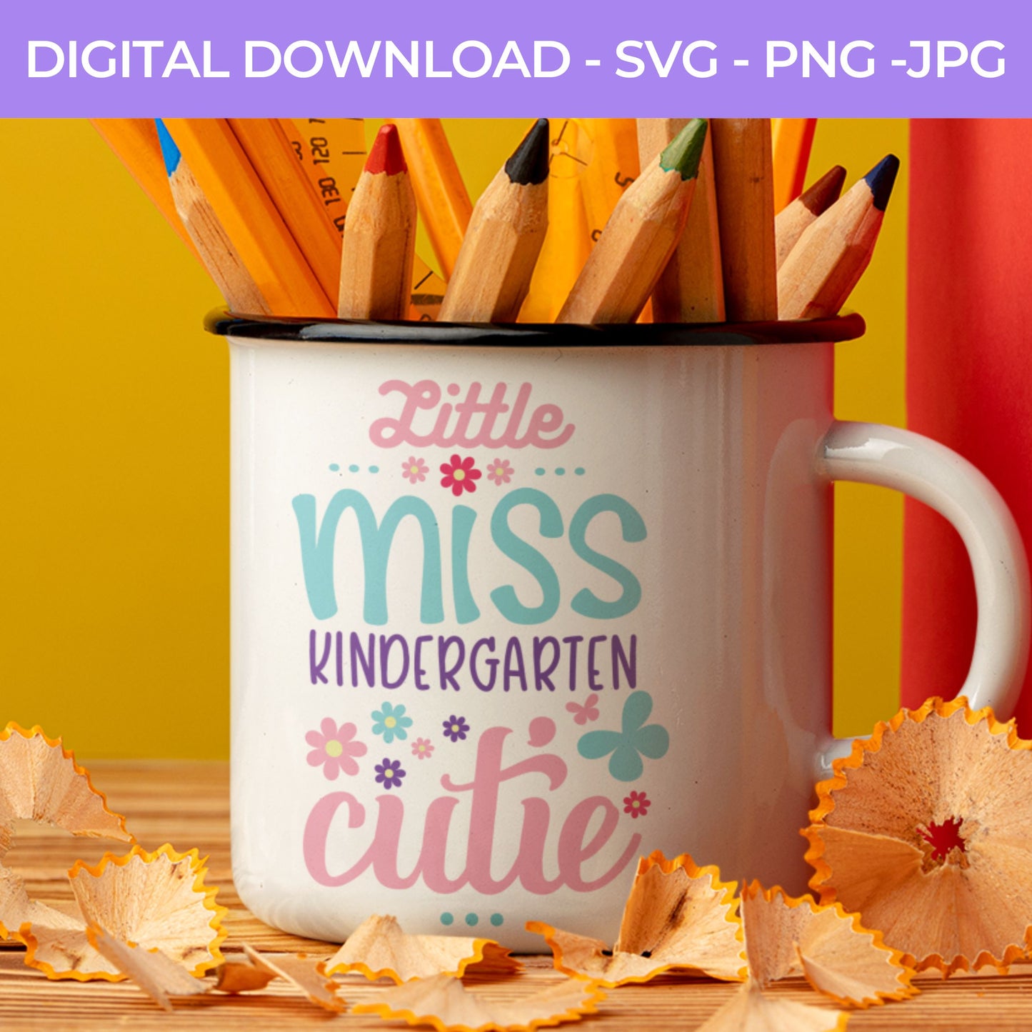 Back To School | Little Ms. Kindergarten SVG, PNG, JPG Teacher School, Digital Download 067